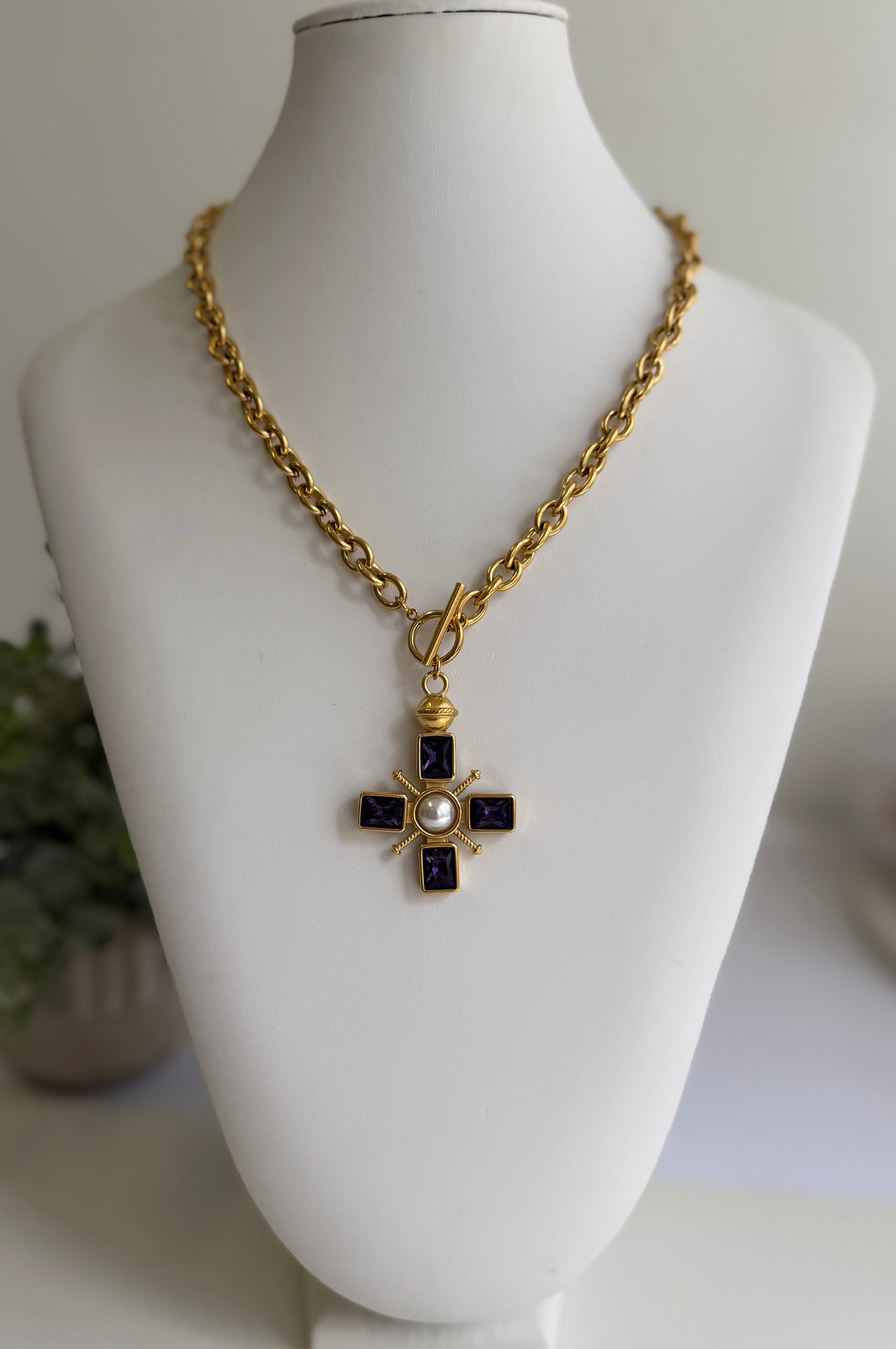 Purple Cross Chain