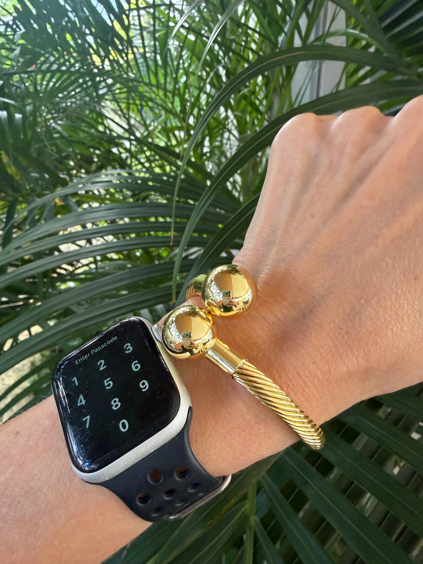 Duo Gold Cuff Bracelet