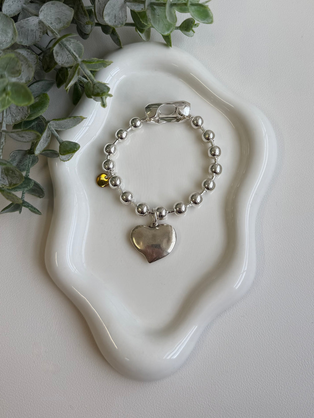 Silver Heart Bracelet