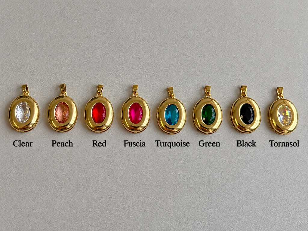 Multicolor Circle Rhinestone Charm