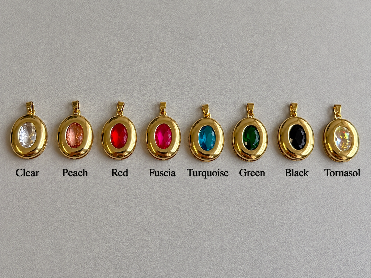 Multicolor Circle Rhinestone Charm