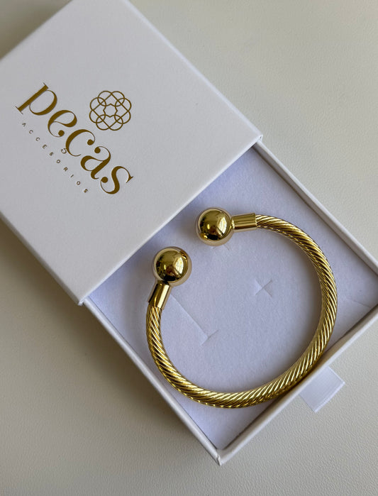 Duo Gold Cuff  Bracelet