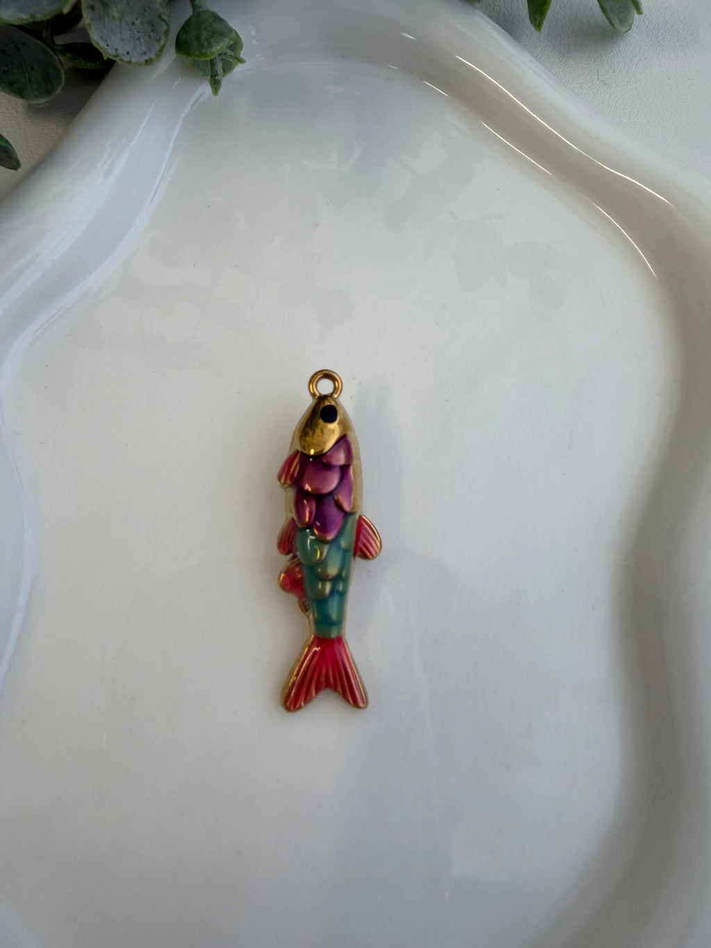 Multicolor Fish Charm