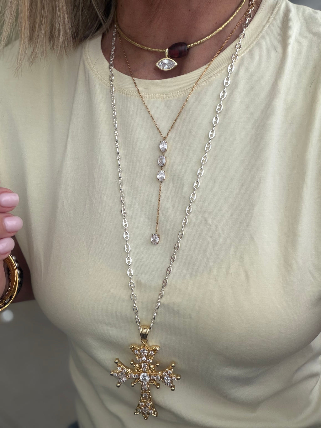 Triple Zirconia Chain