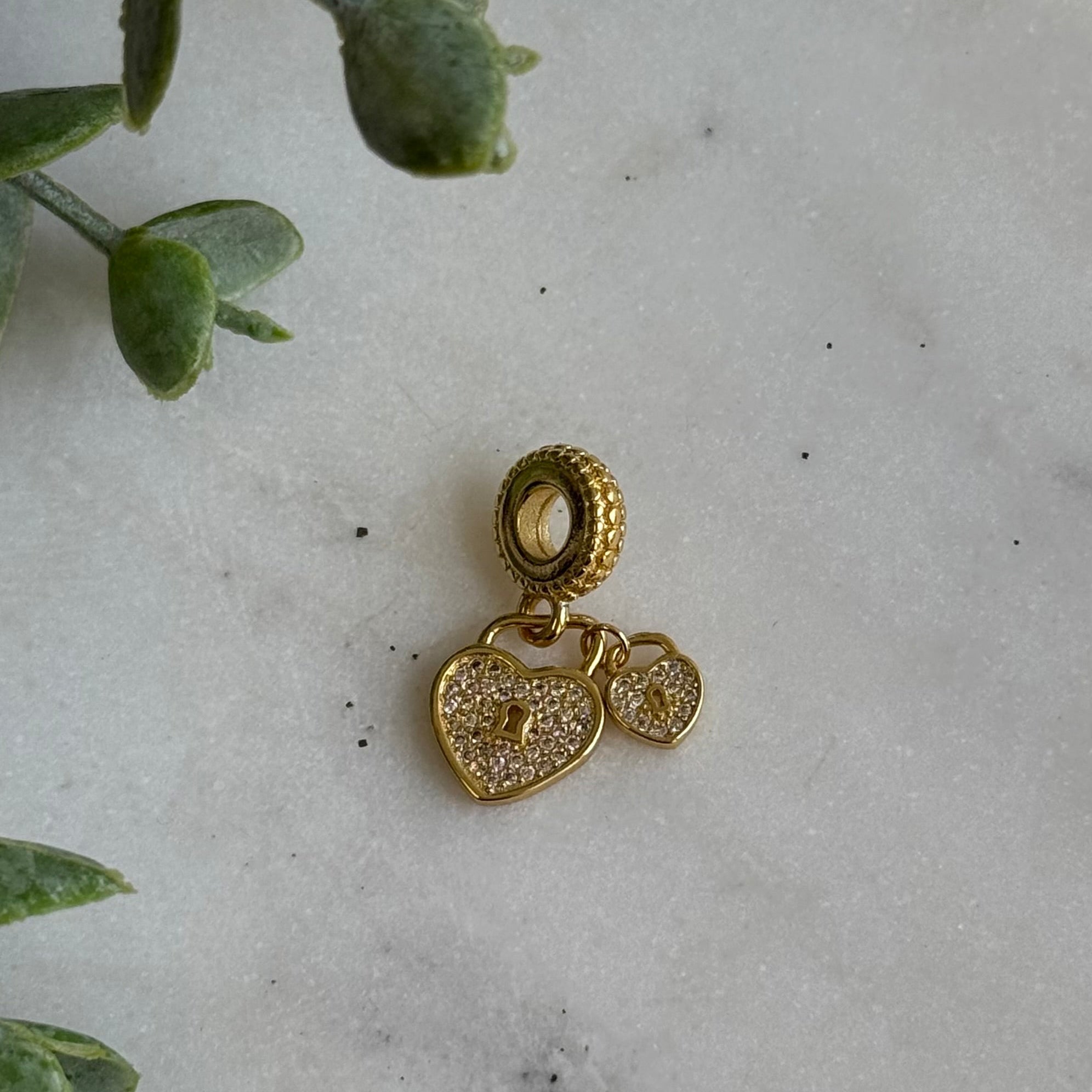 Two Hearts Charm