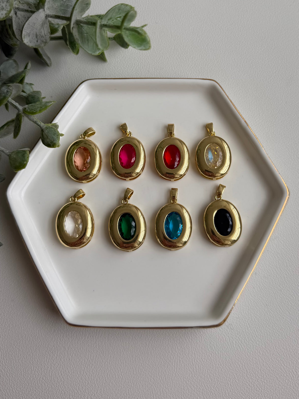 Multicolor Circle Rhinestone Charm