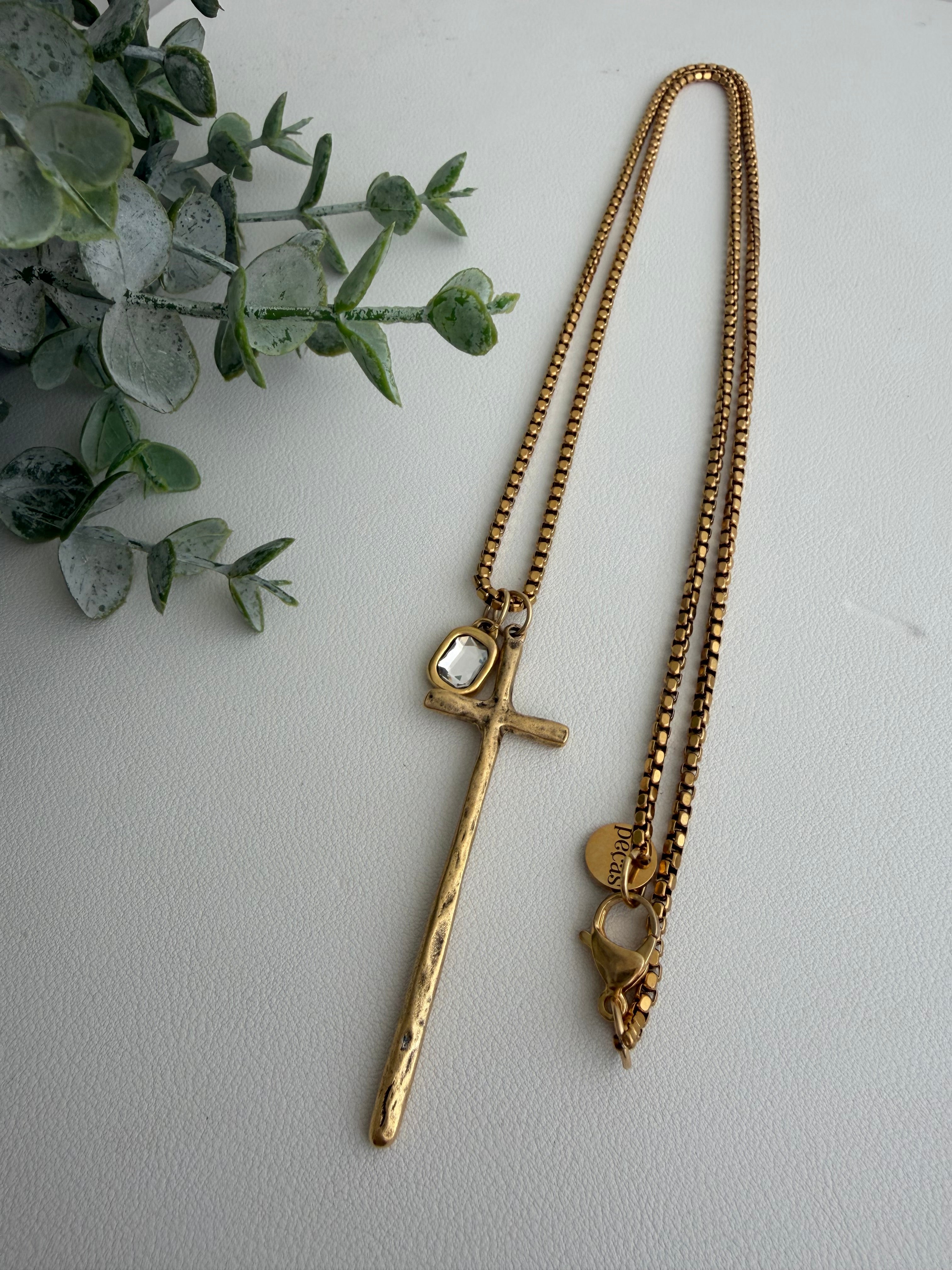 Skinny Cross Chain
