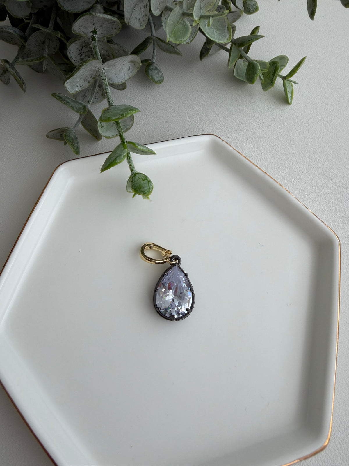 Black Zirconia Charm