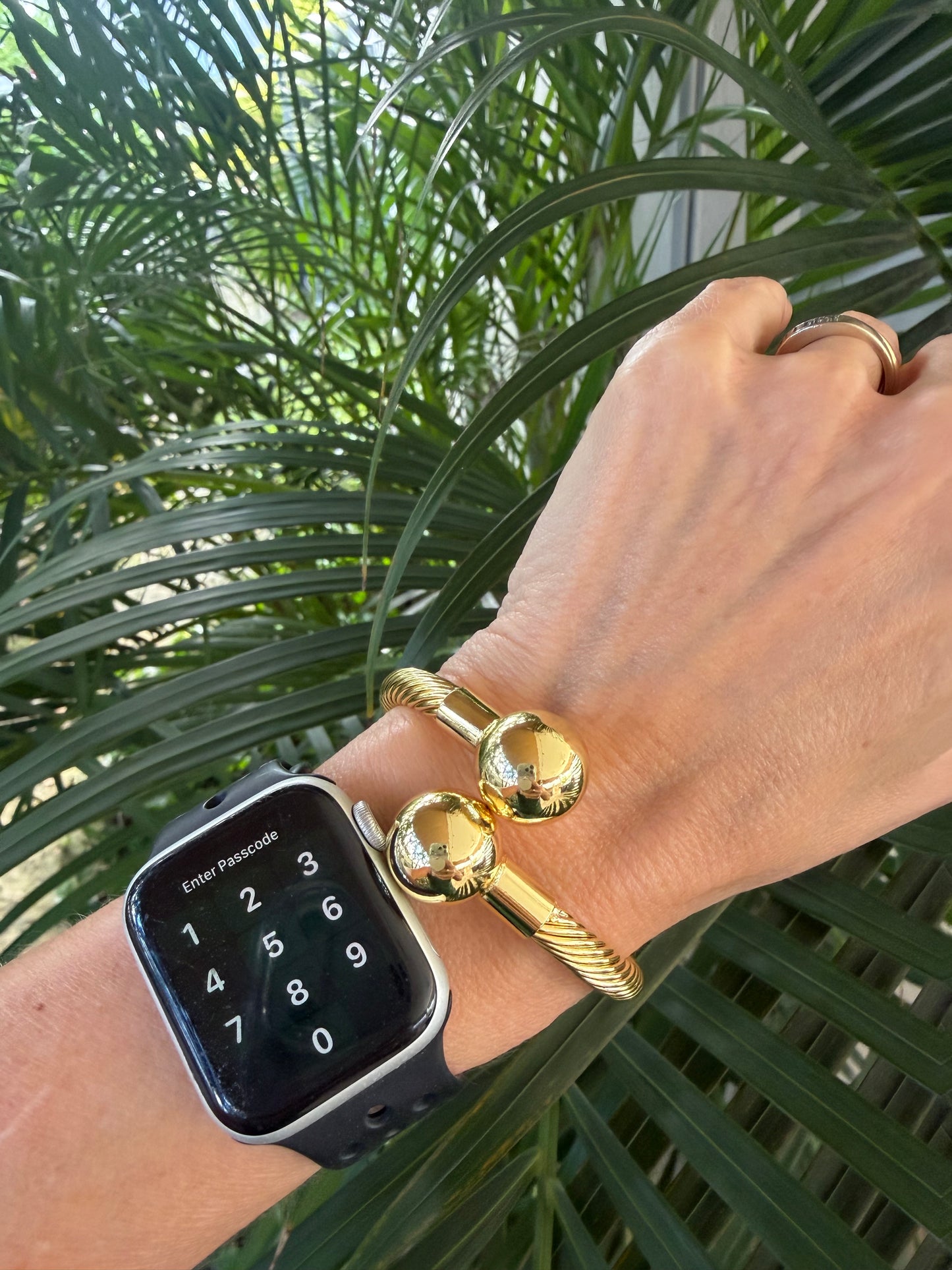 Duo Gold Cuff  Bracelet