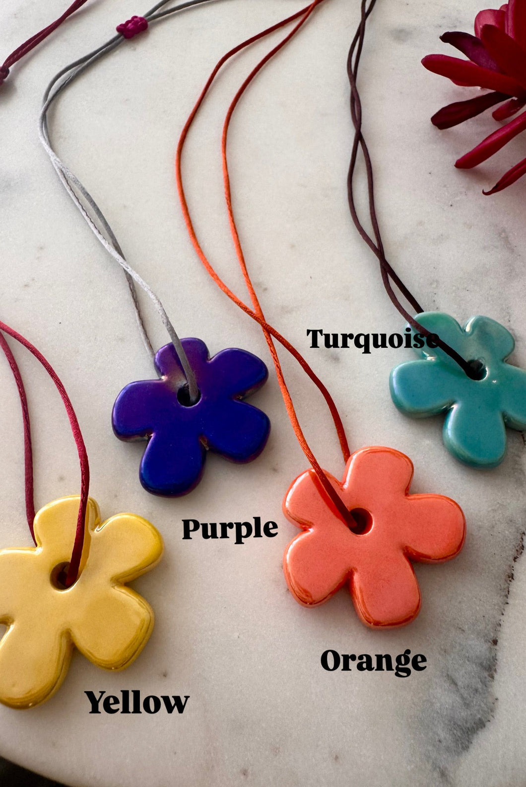 Porcelain Flower Chain