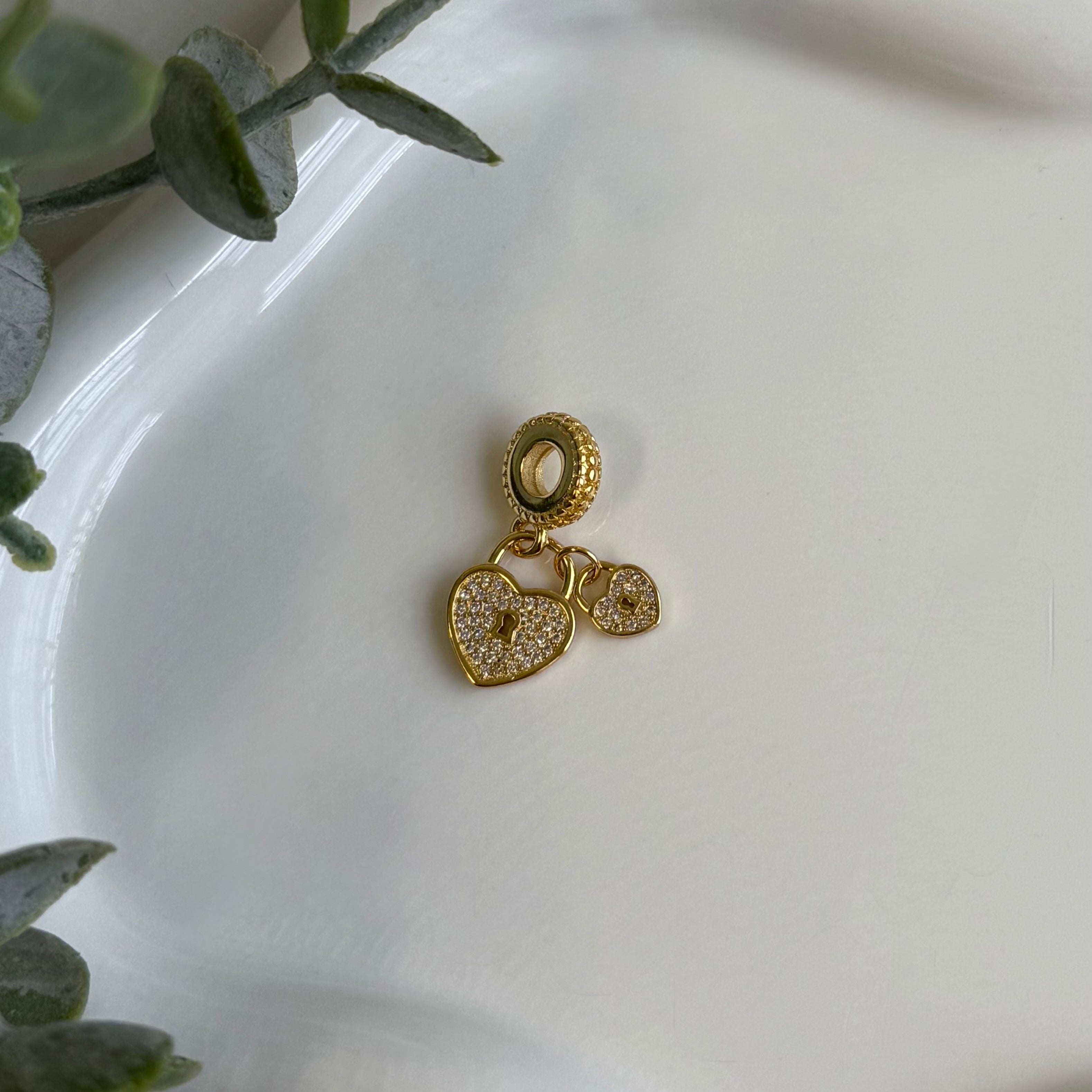 Two Hearts Charm