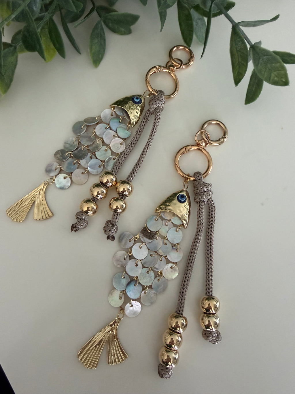 Shell Fish Keychain