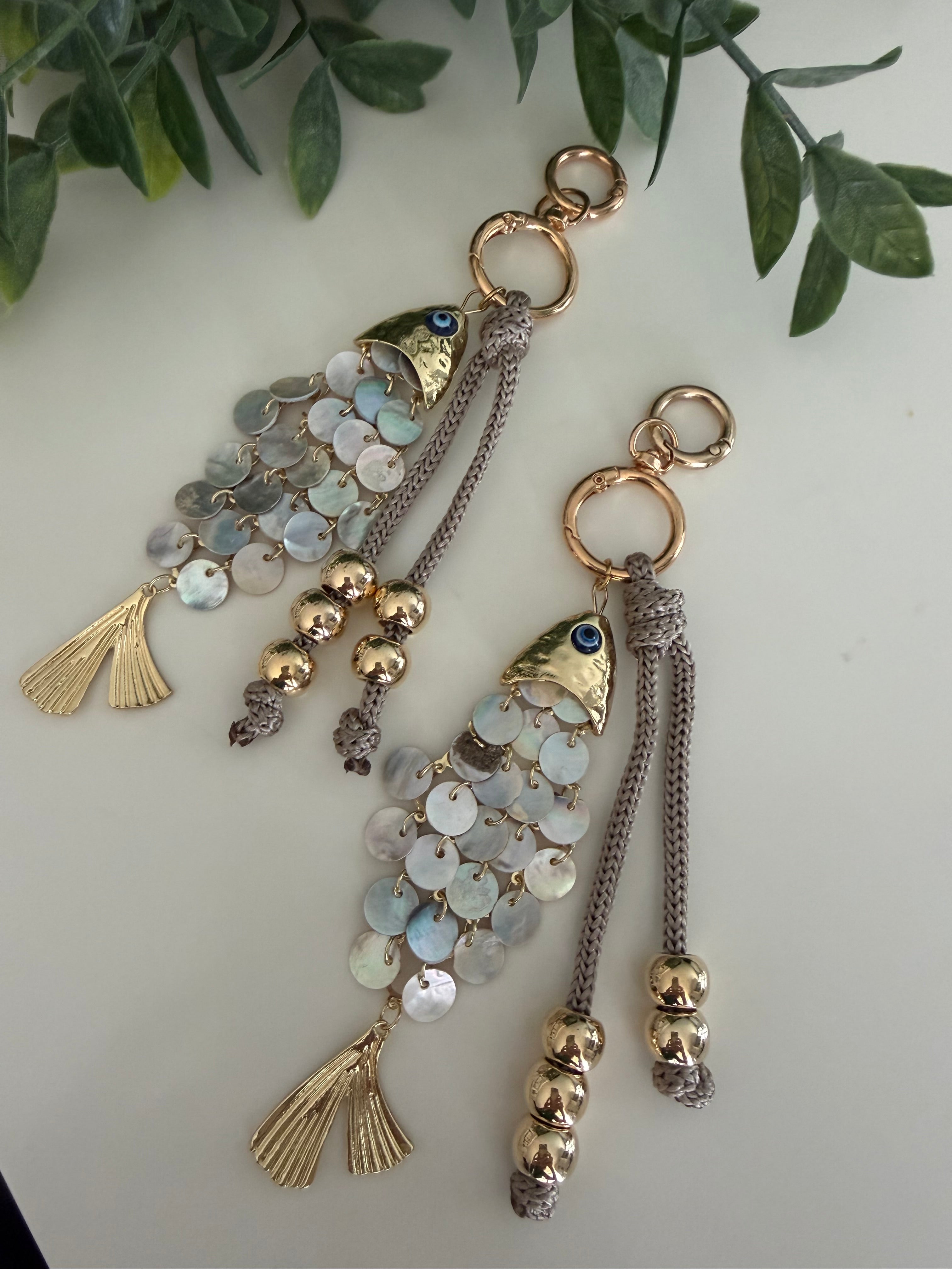 Shell Fish Keychain
