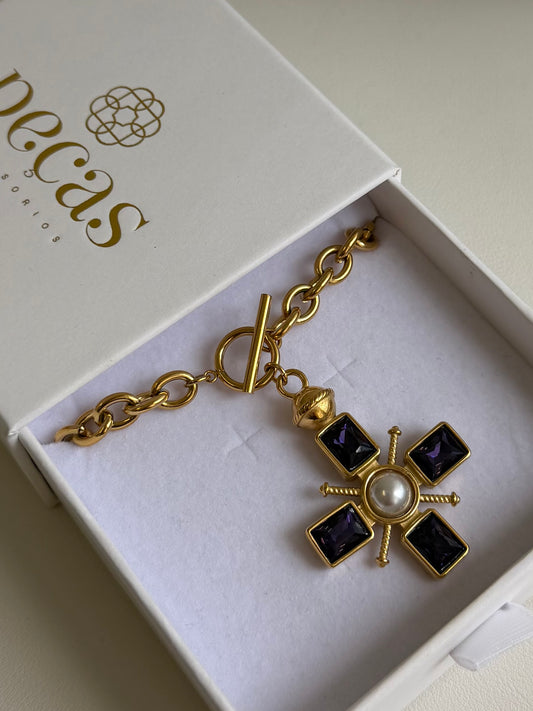 Purple Cross Chain