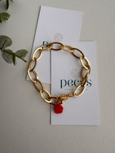Load image into Gallery viewer, Wine Flower Bracelet
