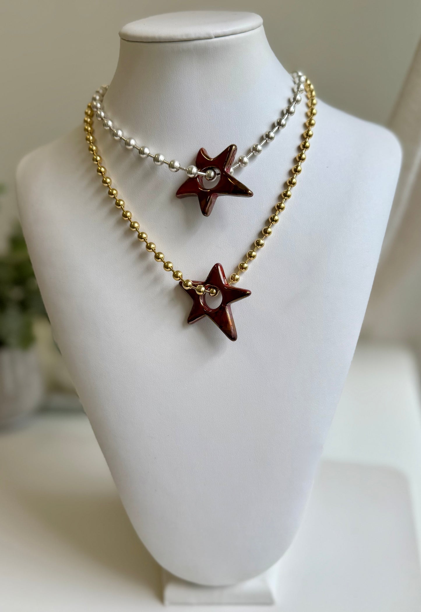 Enamel Star Chain
