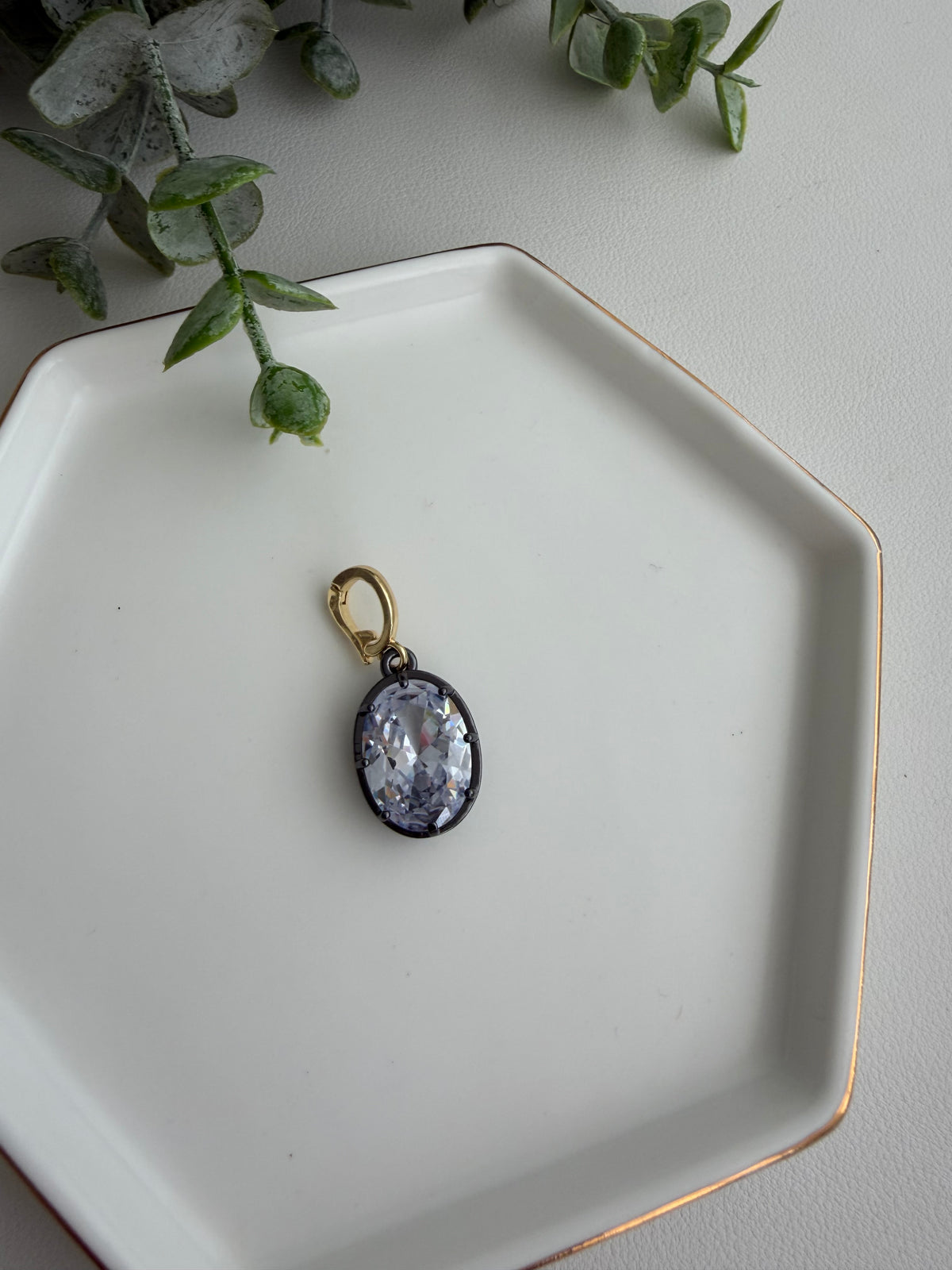 Black Zirconia Charm