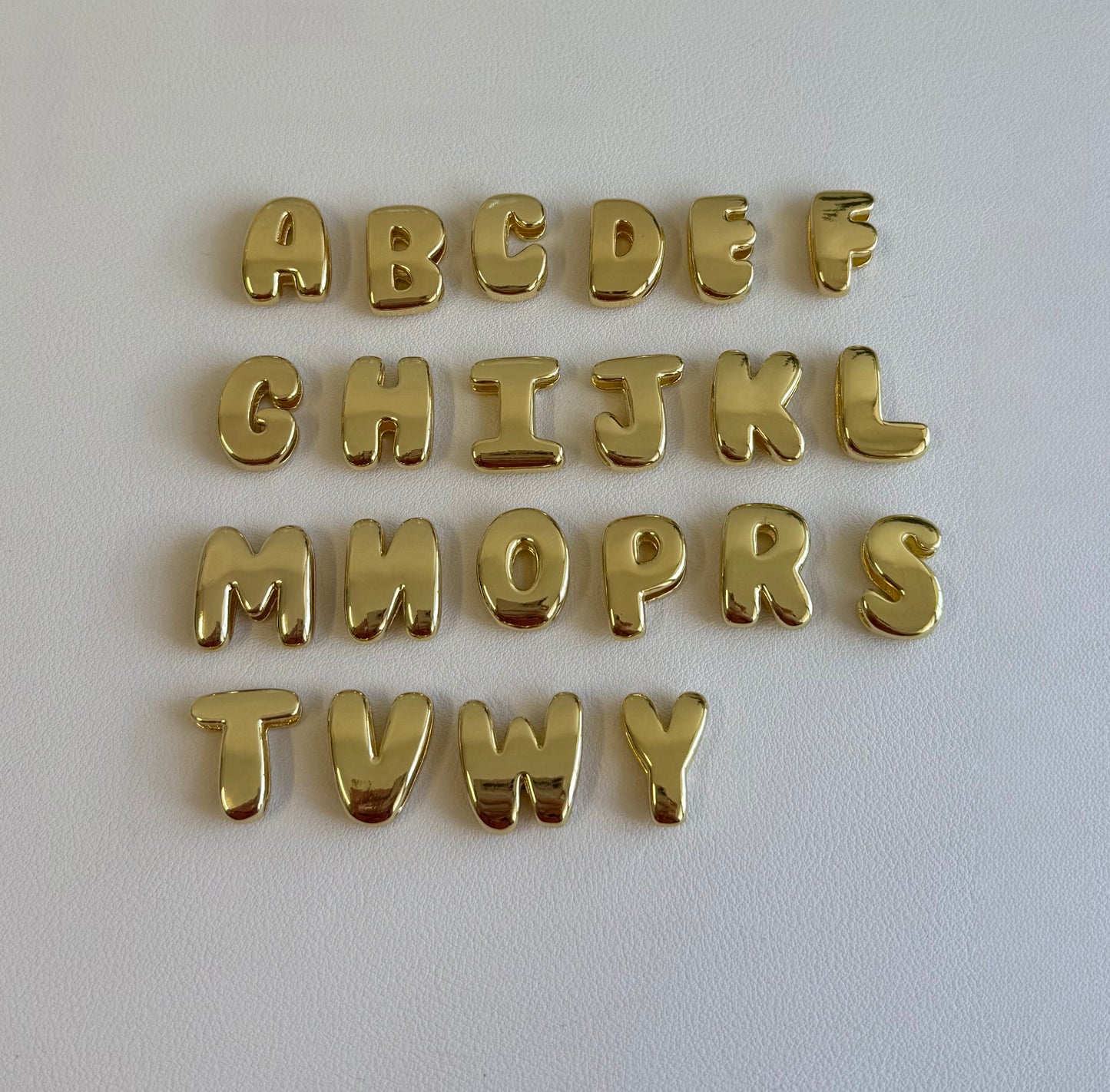 Two Bubbly Initials Bracelet