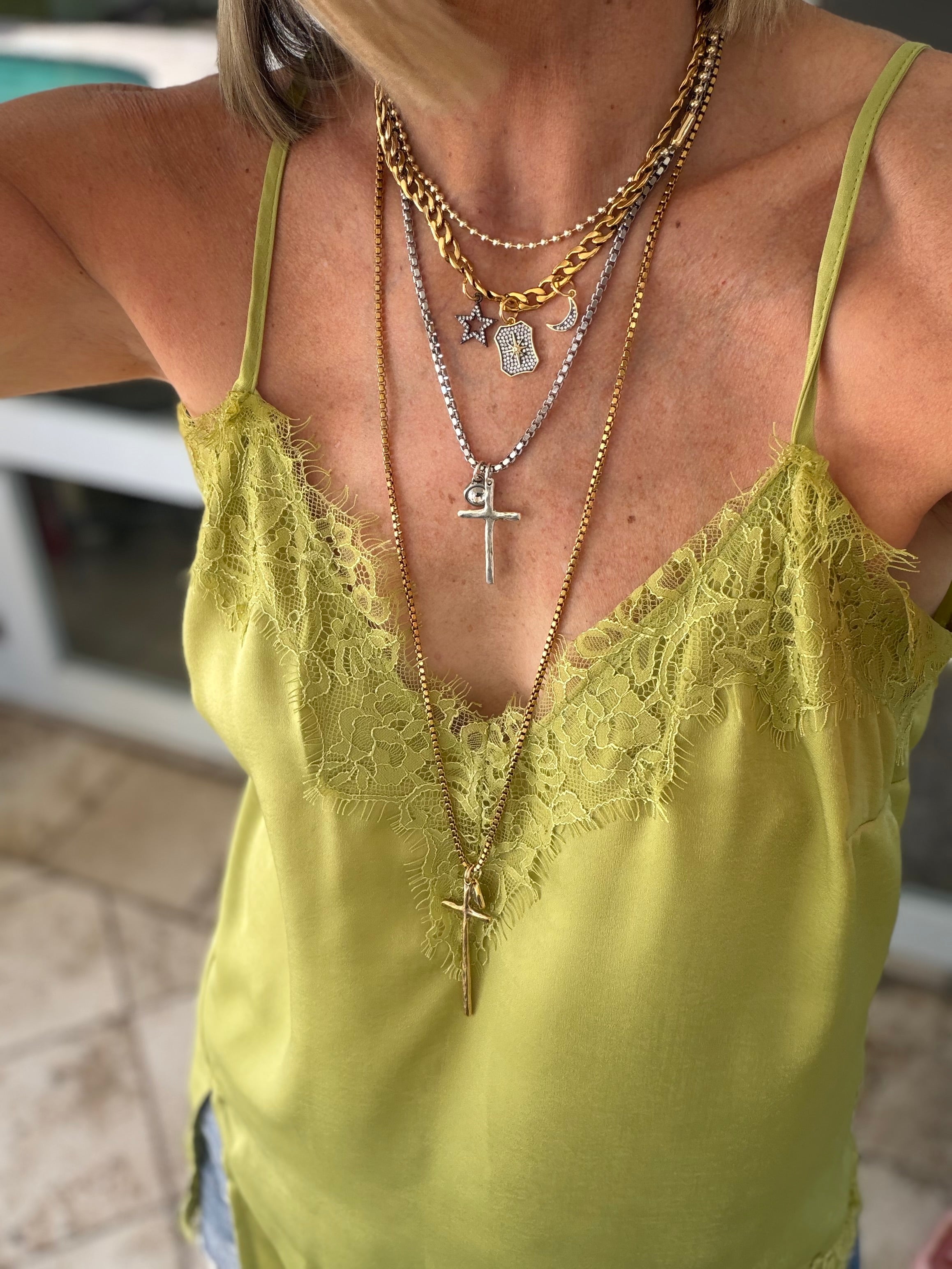 Skinny Cross Chain