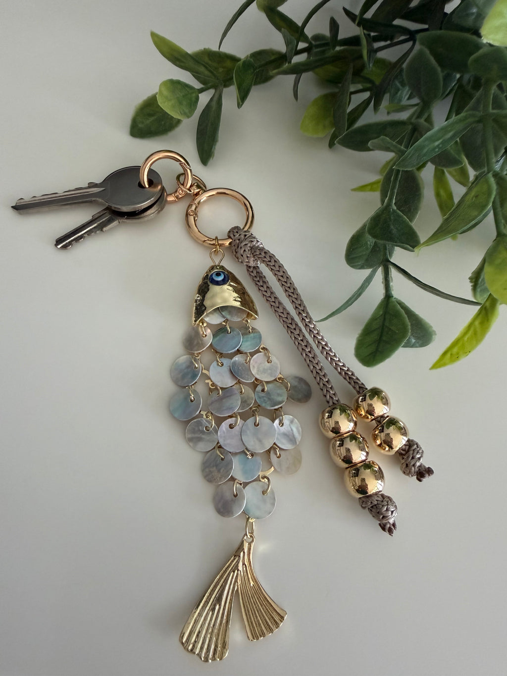 Shell Fish Keychain