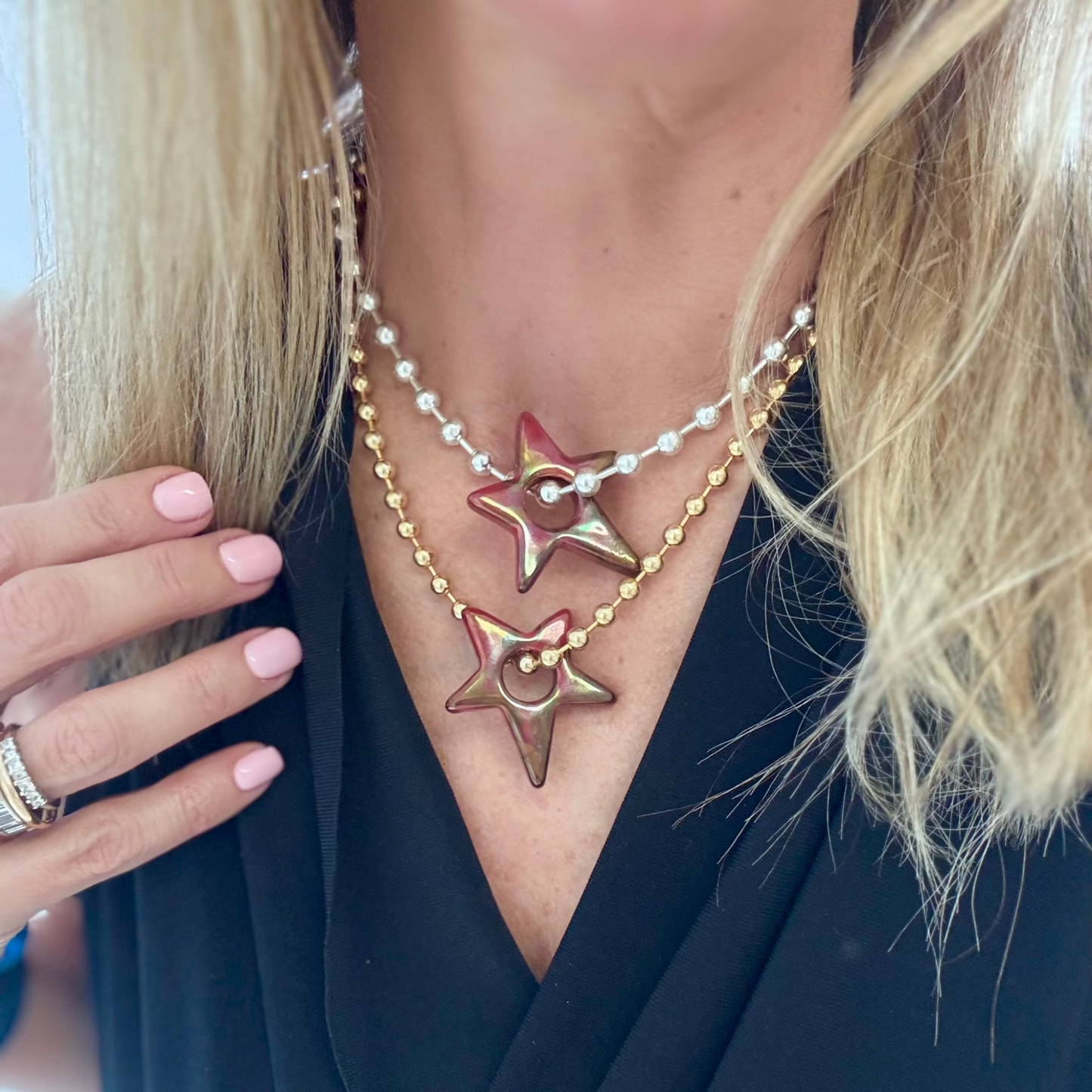 Enamel Star Chain