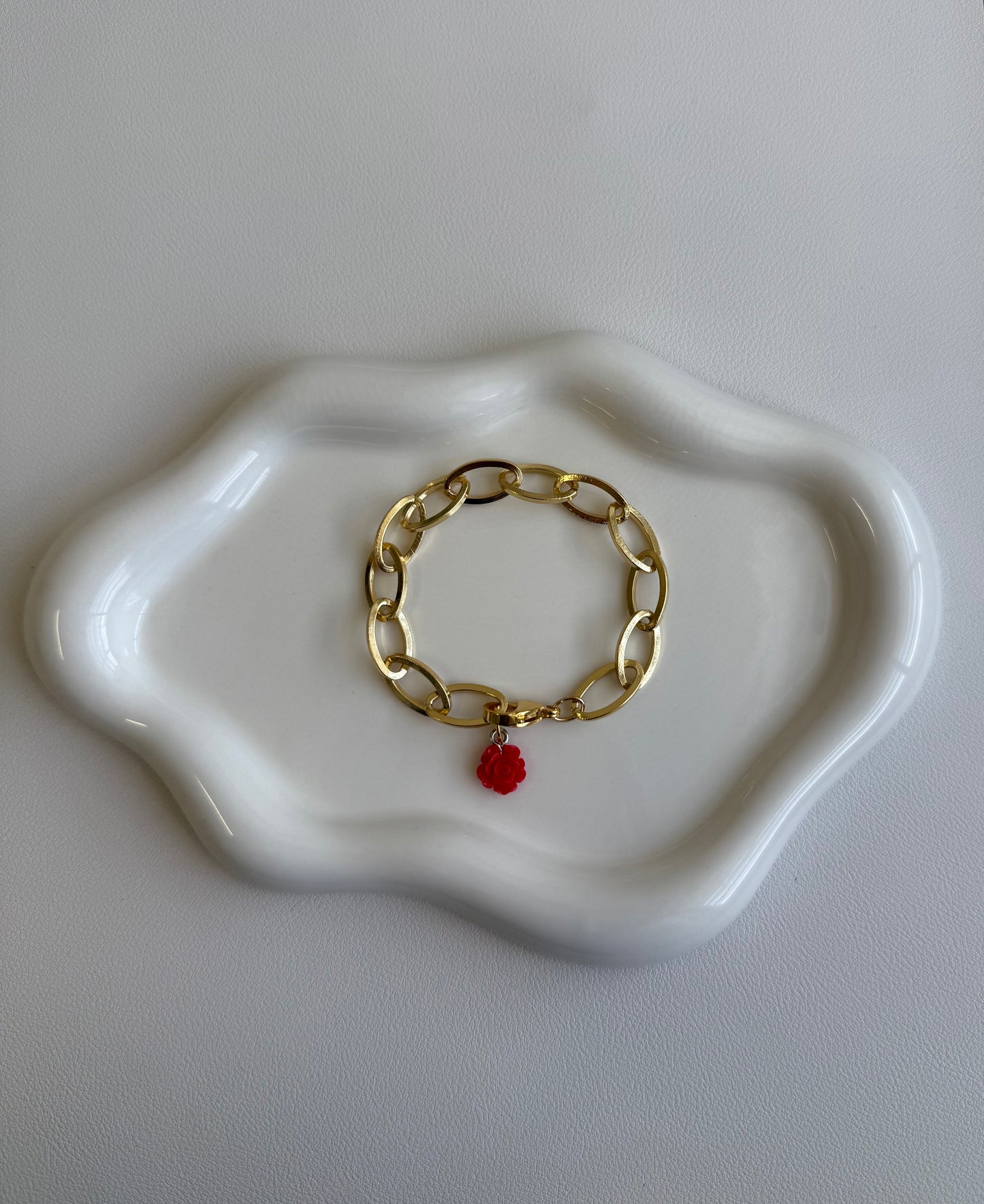 Wine Flower Bracelet