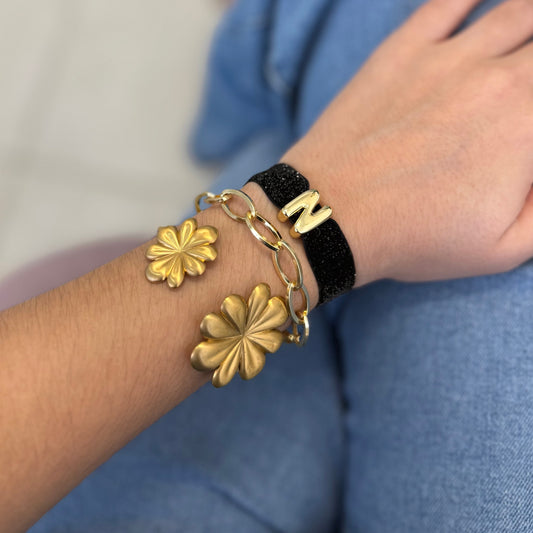 One Bubbly Initial Bracelet