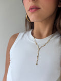 Rhinestone and Wavy Chain