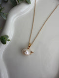 Pearl Whale & Crab Chain