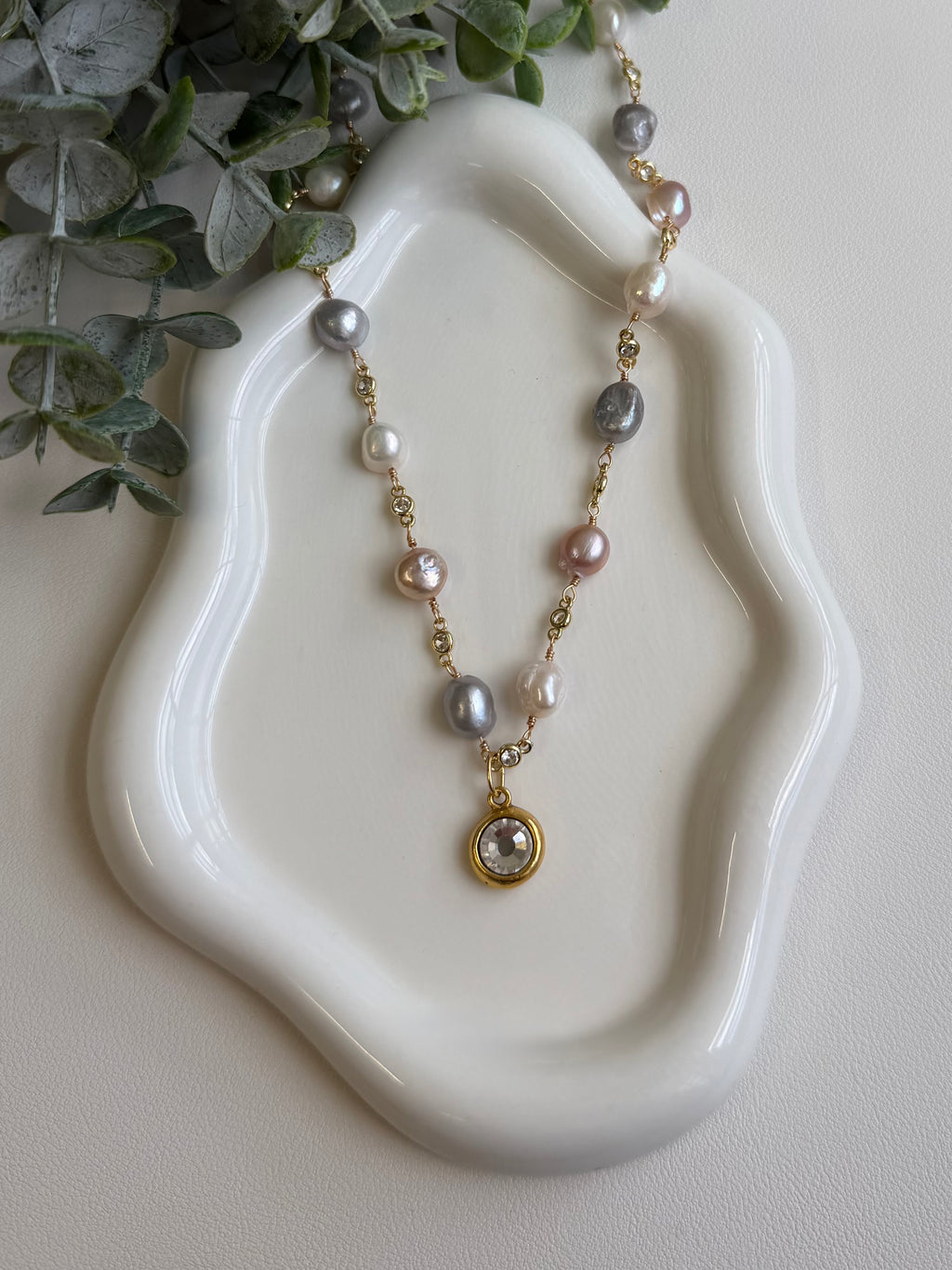 Pink Pearls Chain