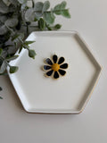 Black Flower Charm