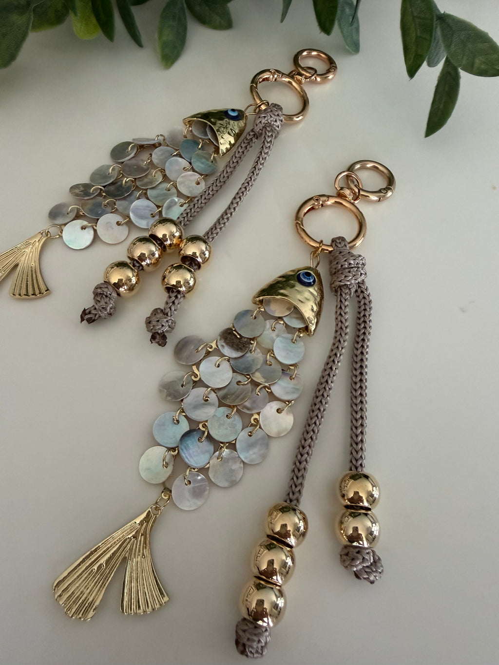 Shell Fish Keychain