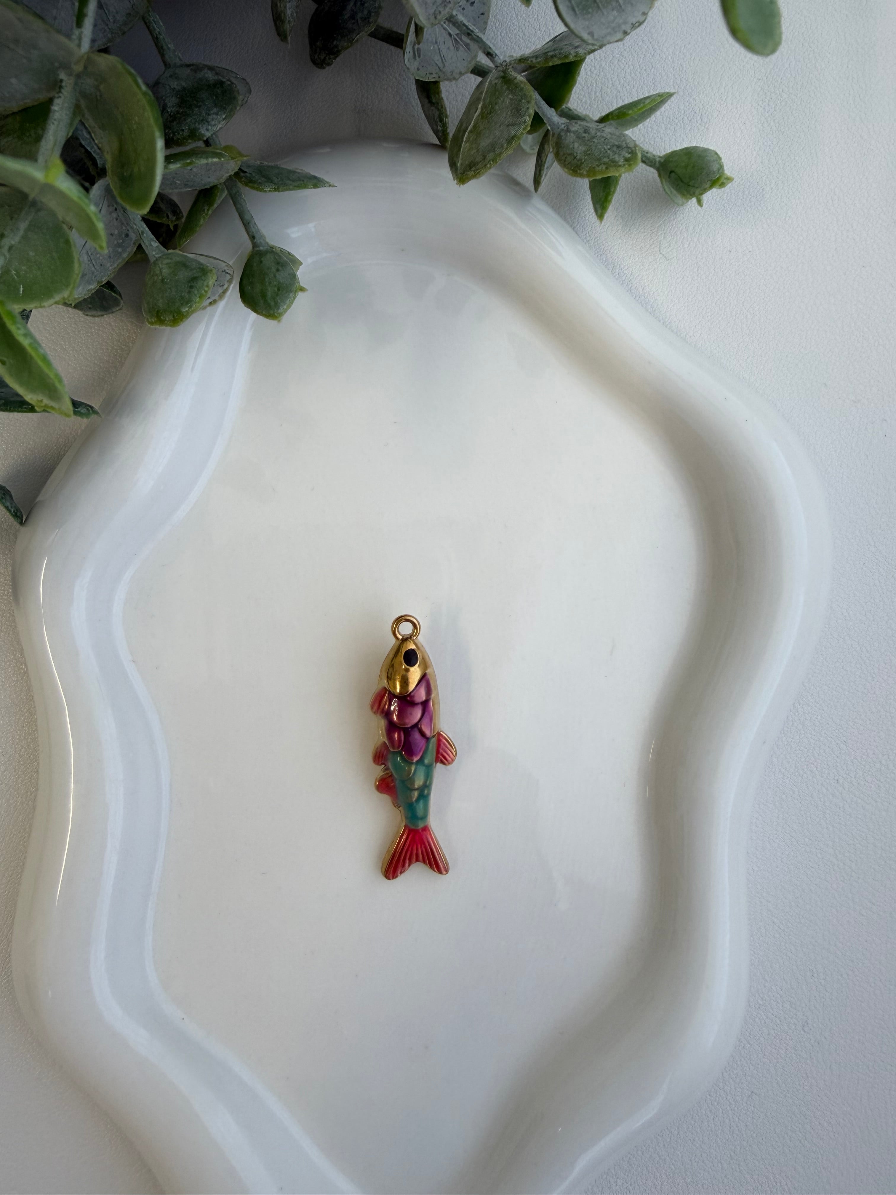 Multicolor Fish Charm