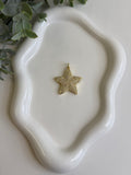 Black & Gold Sparkle Star Charm