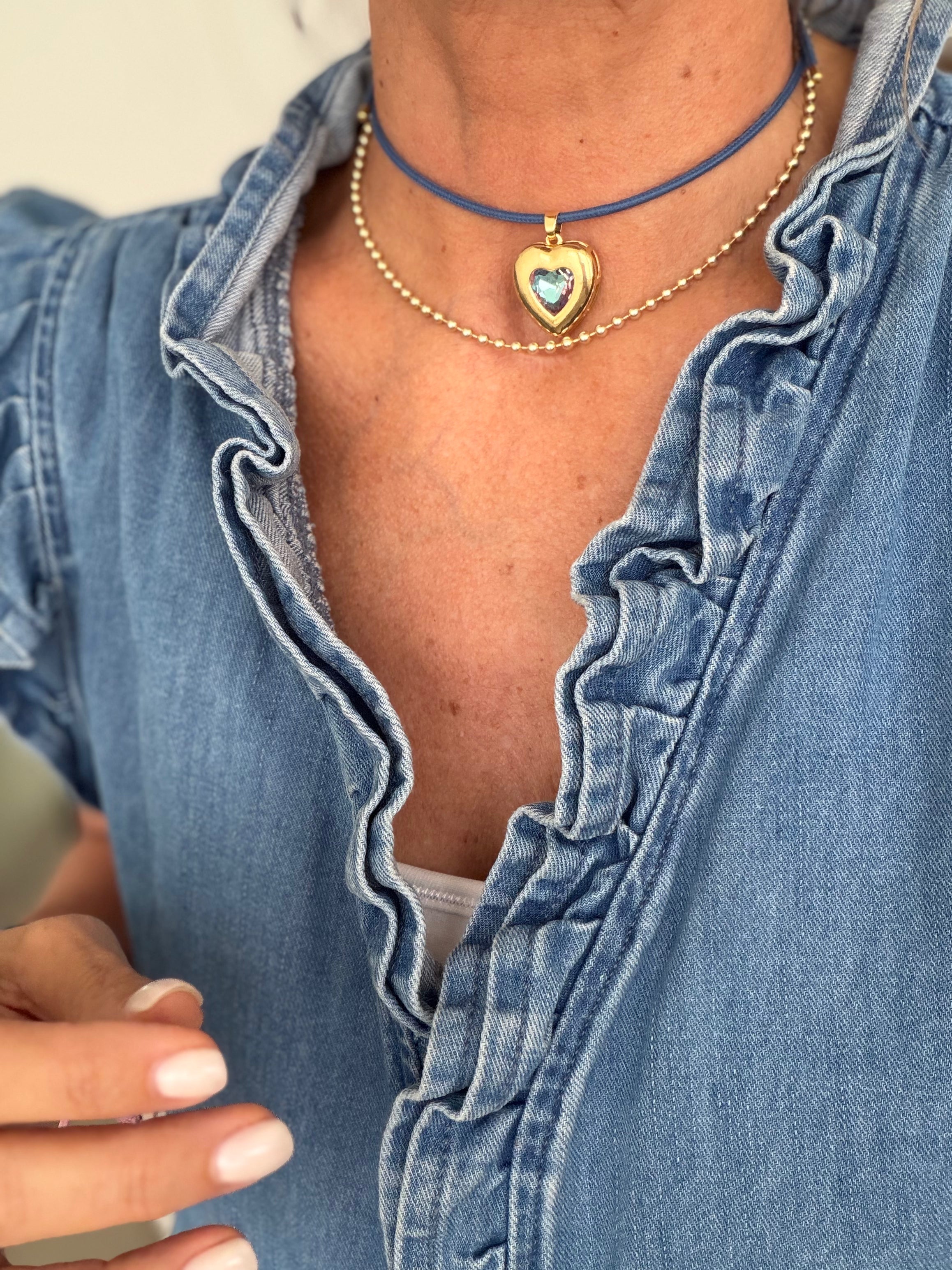 Sparkling Heart Charm
