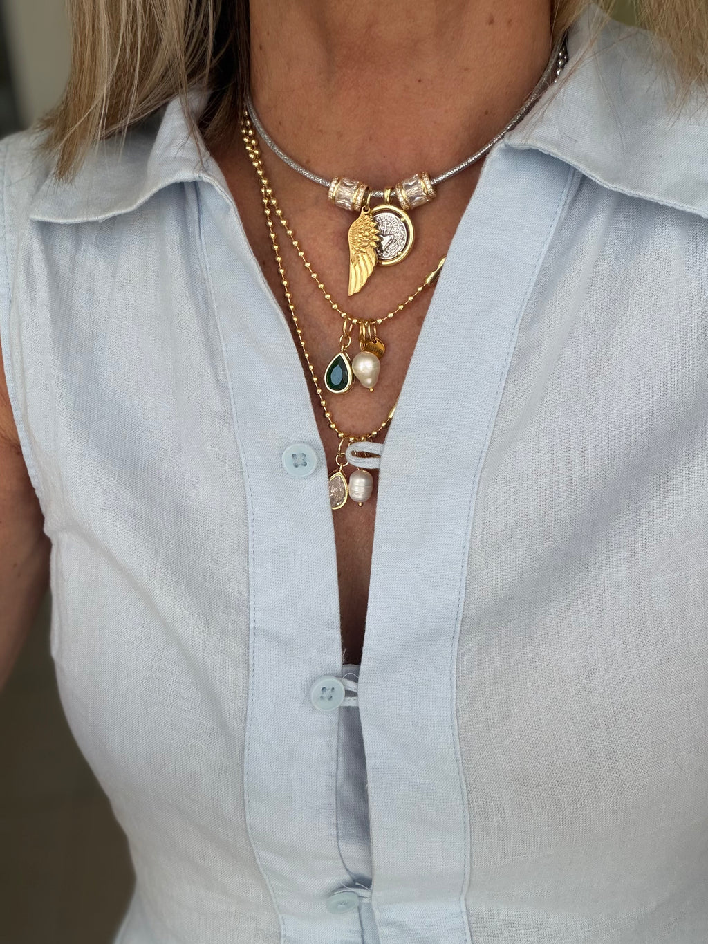 Gold Wing Charm