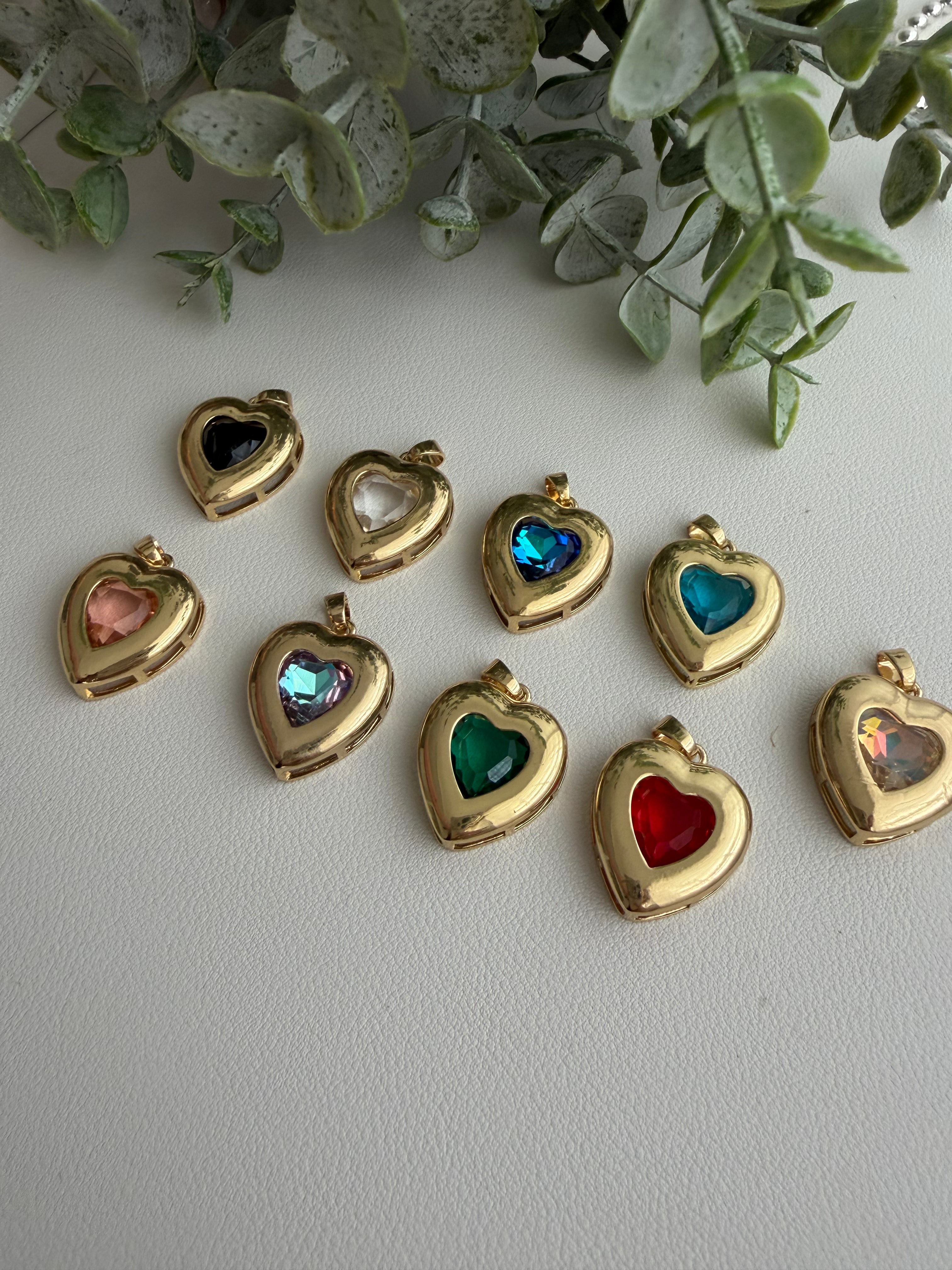 Sparkling Heart Charm