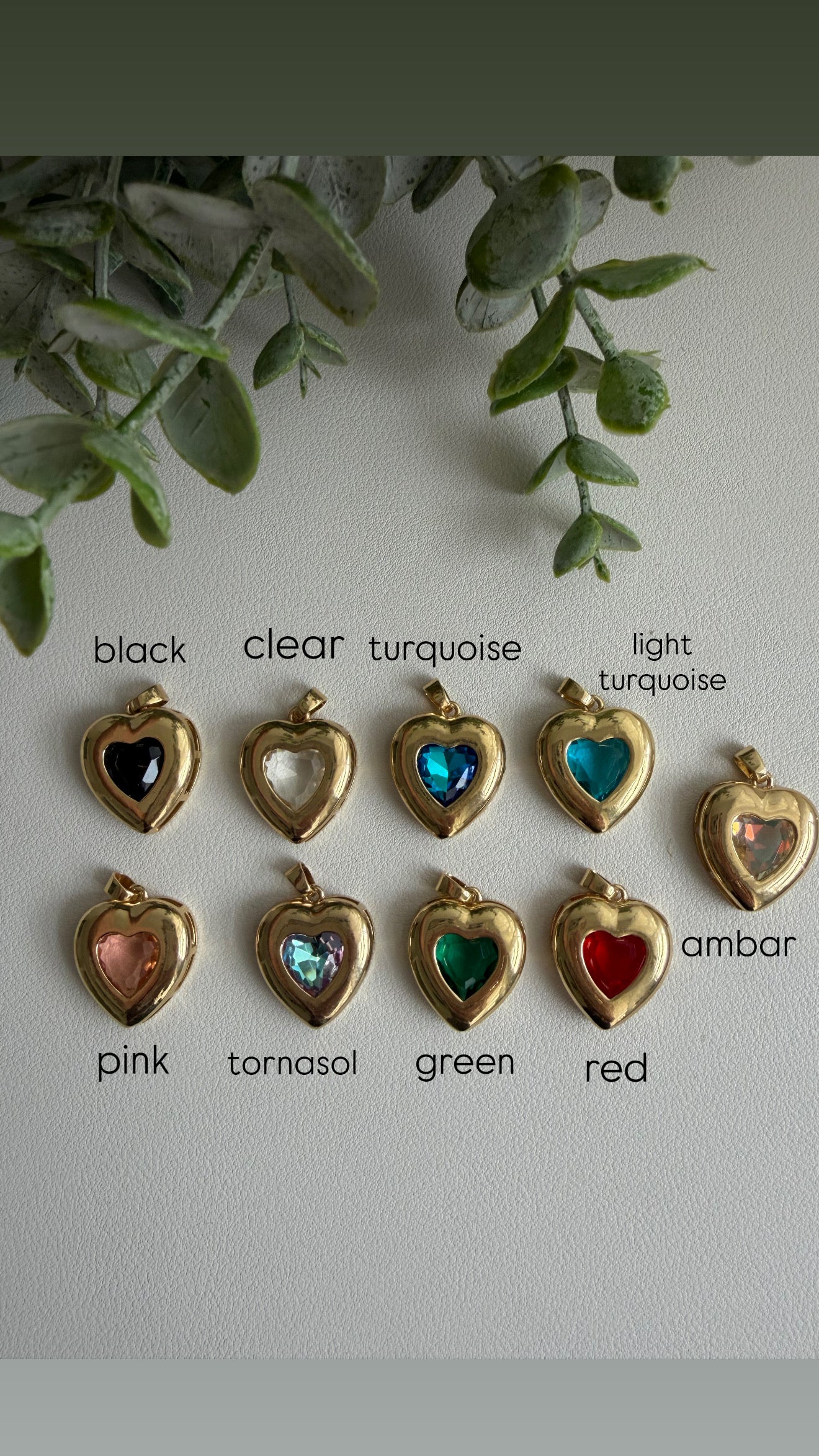 Sparkling Heart Charm