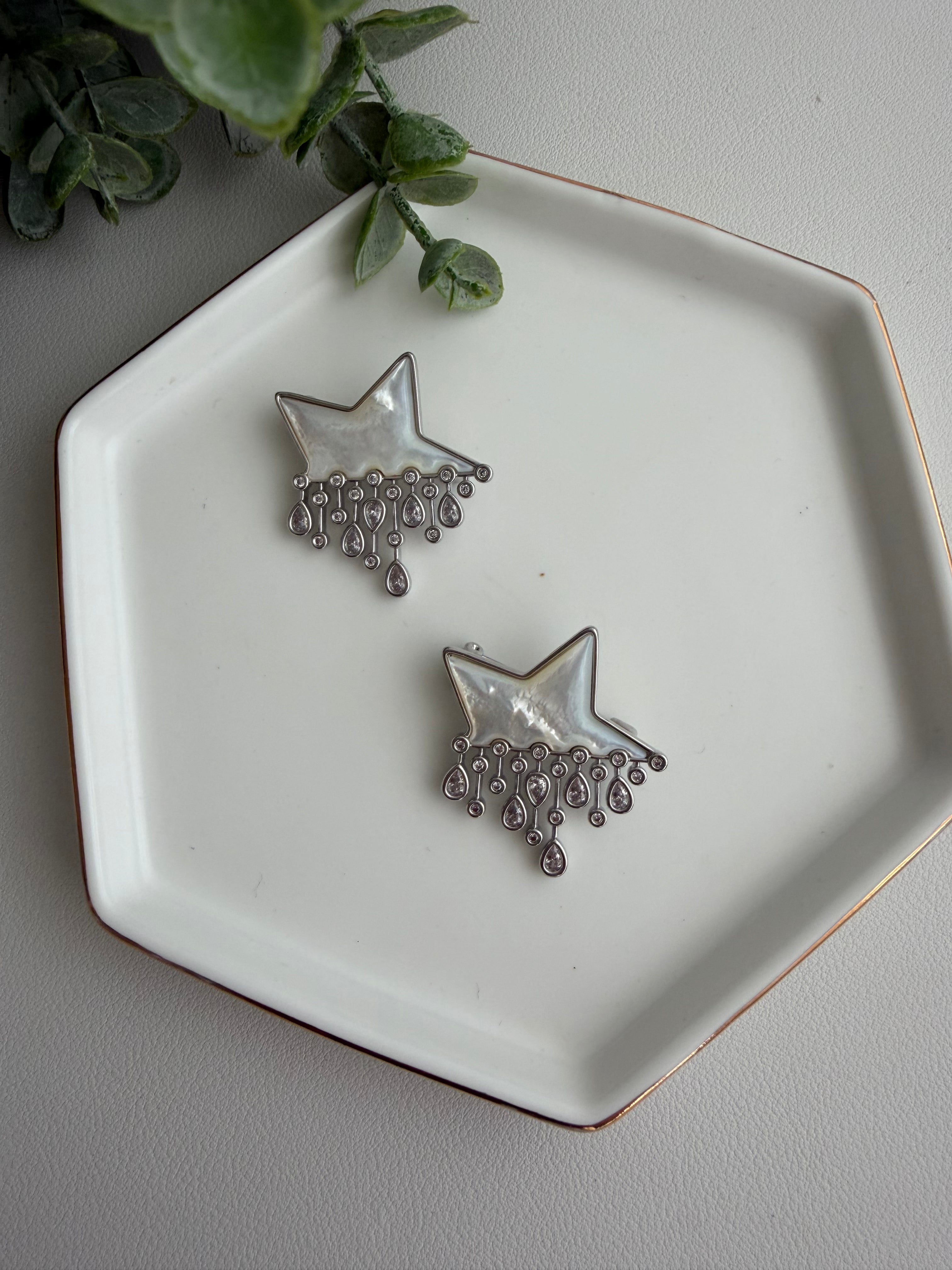 Heart and Star Broche