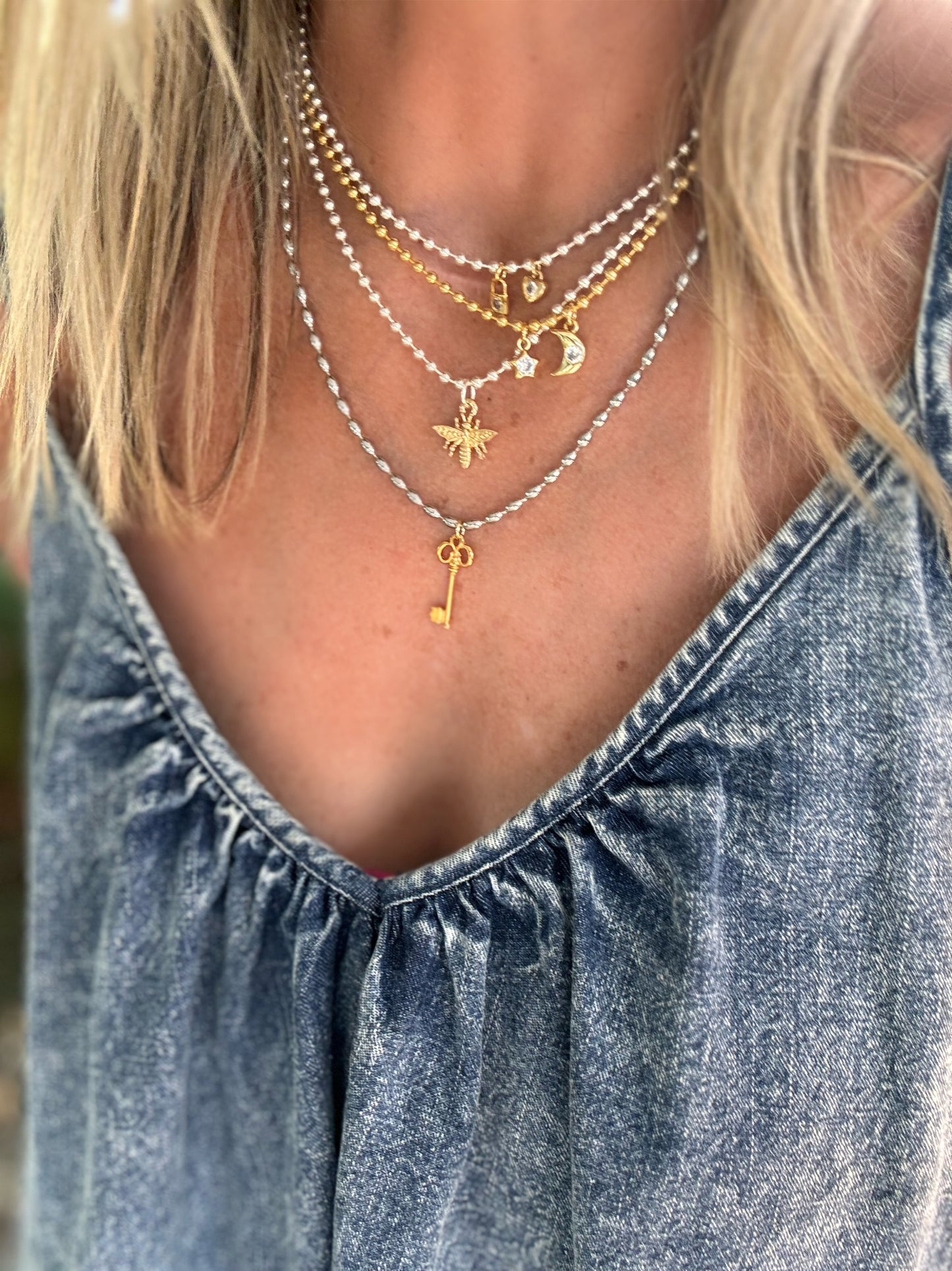 Mini Moon & Star Chain