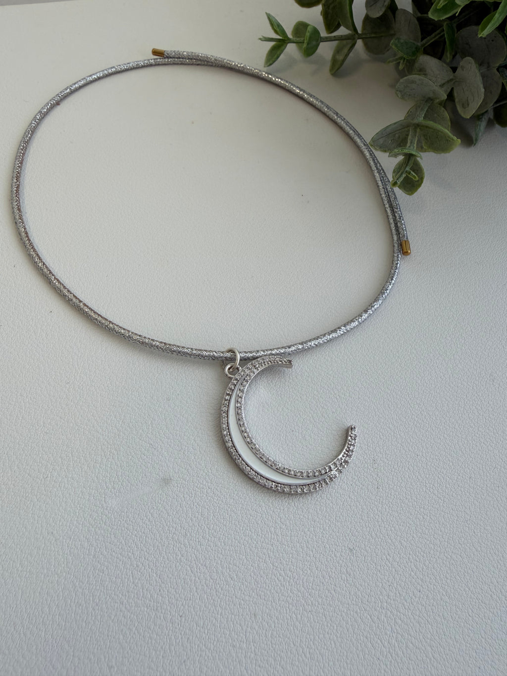 Silver Moon Charm