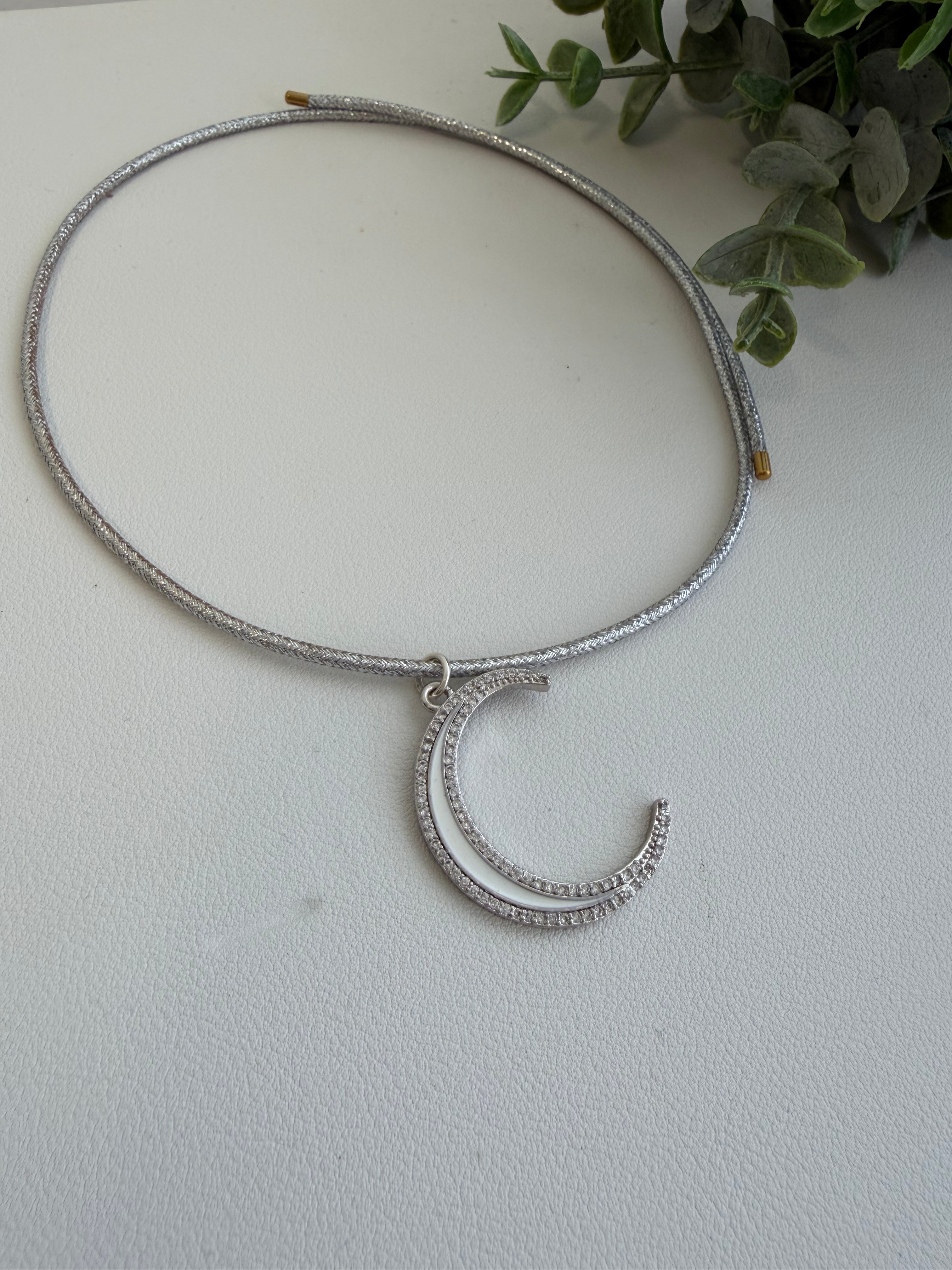 Silver Moon Charm