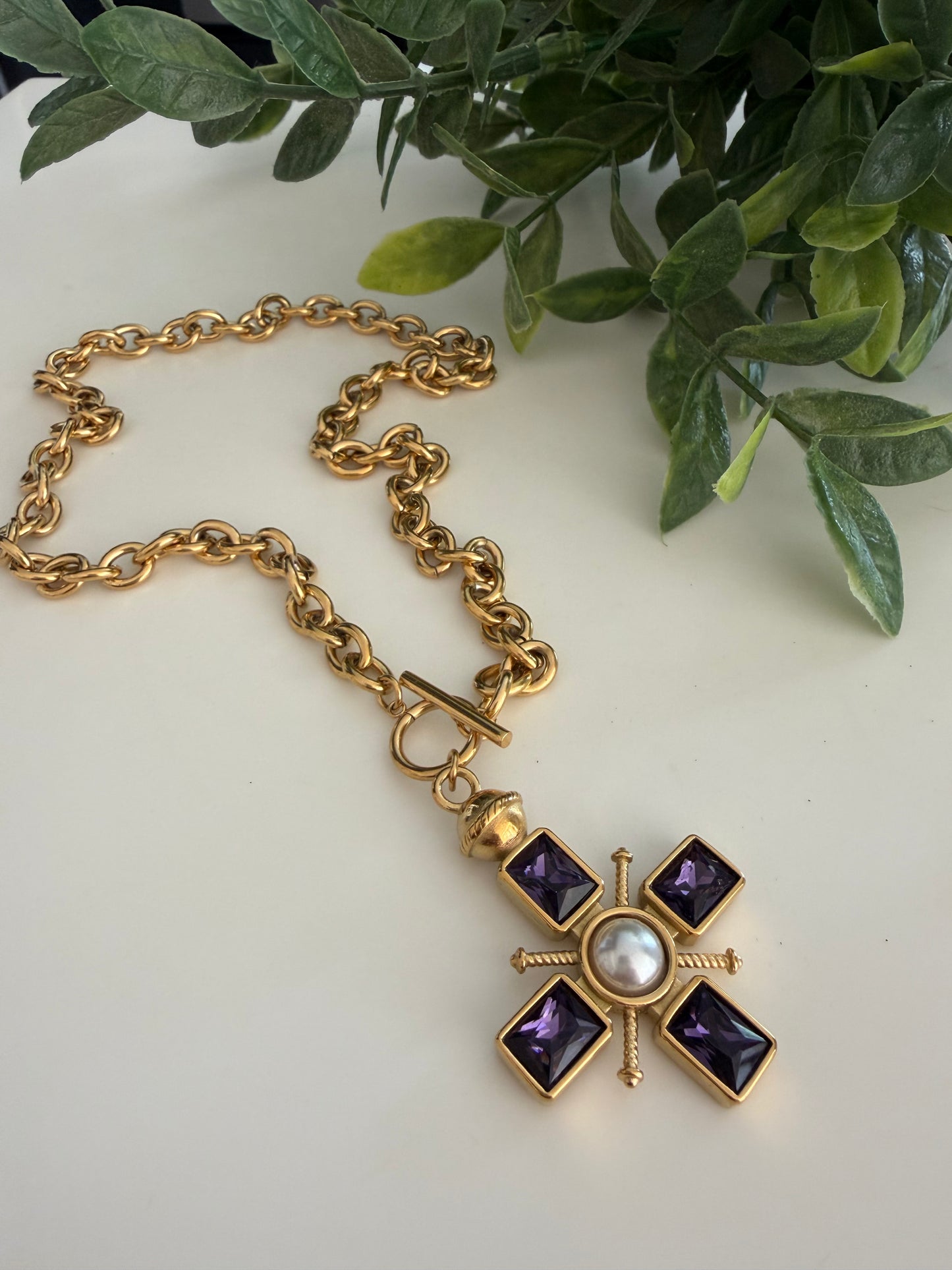 Purple Cross Chain