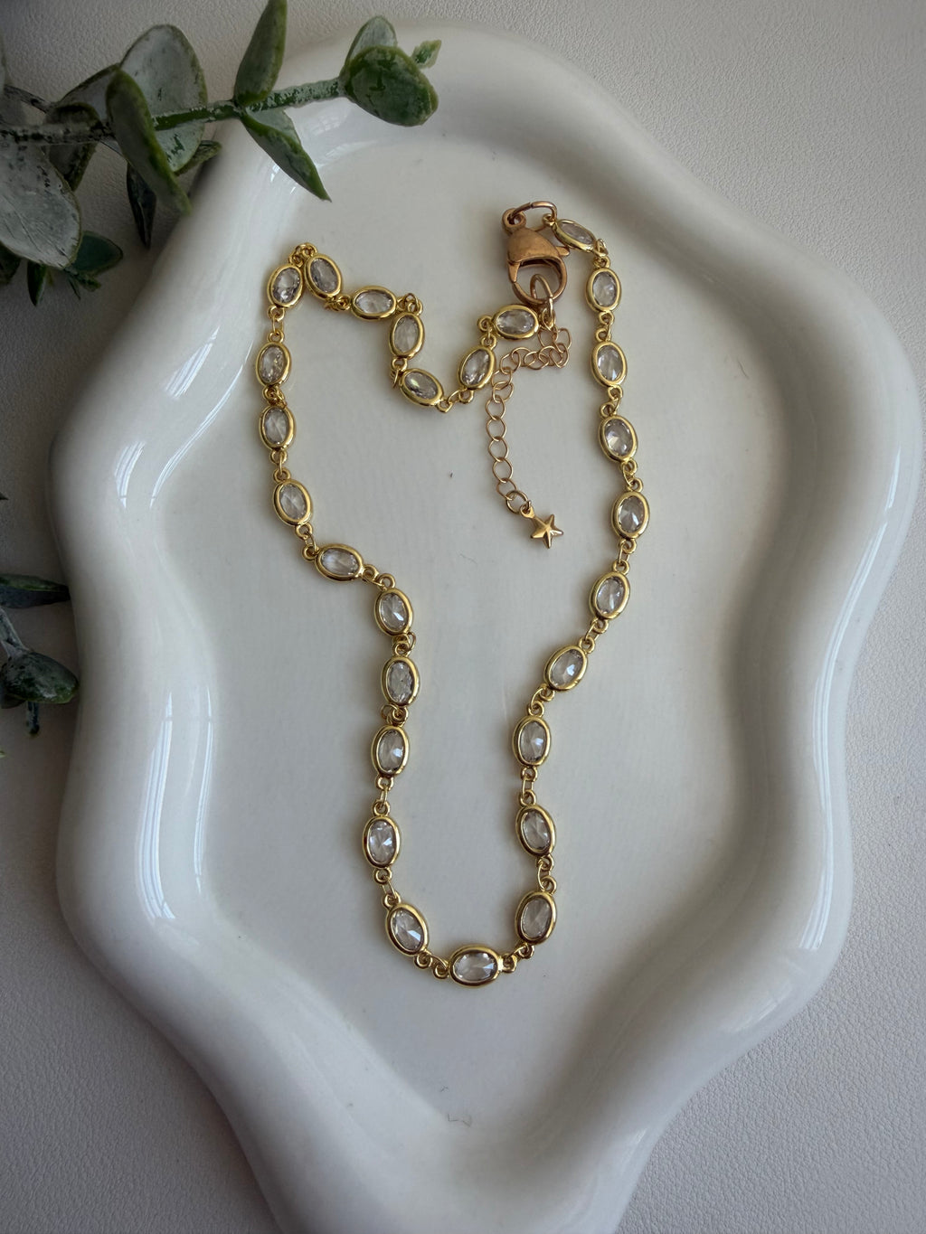 Oval Rhinestone Chain