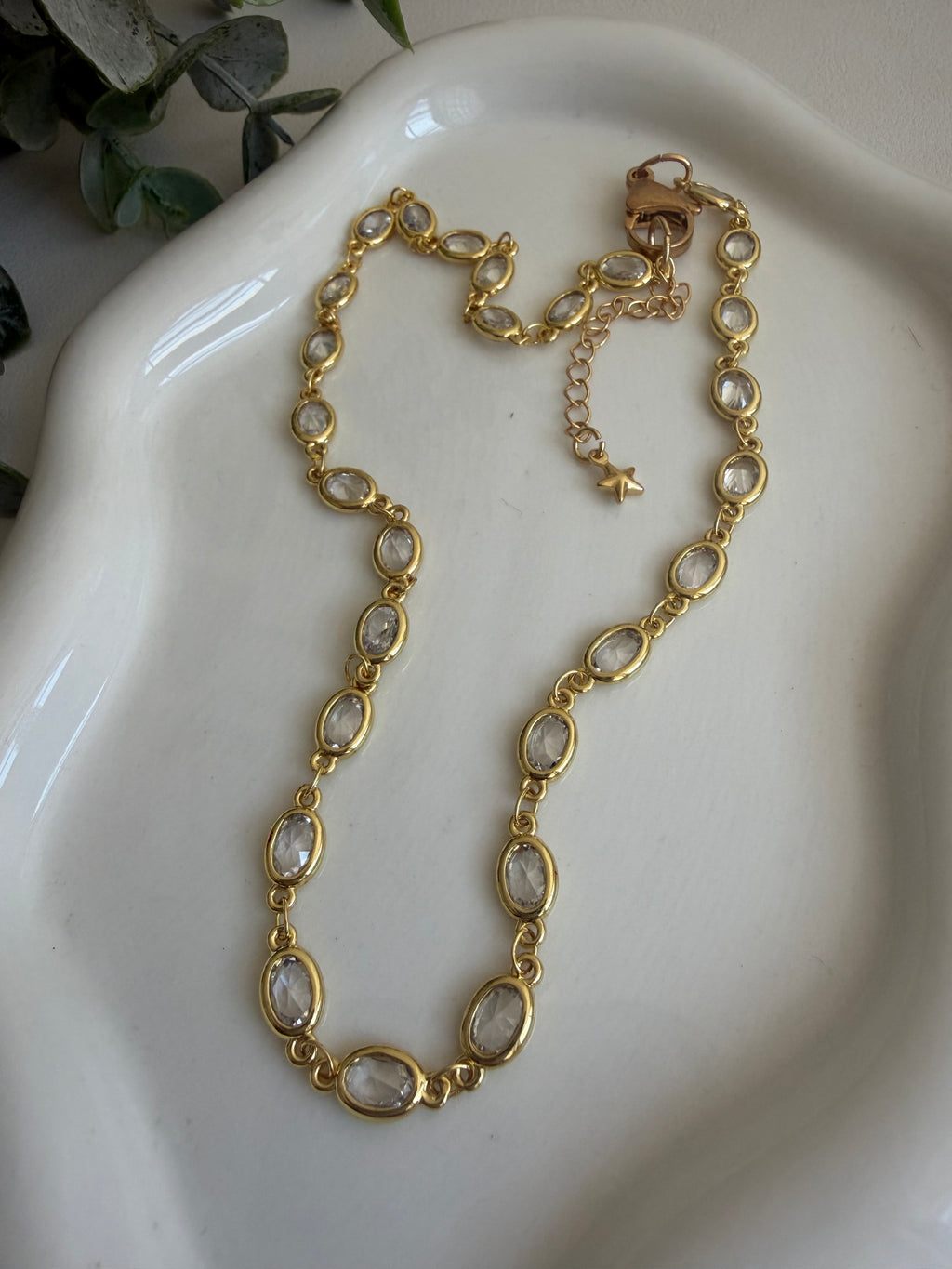 Oval Rhinestone Chain