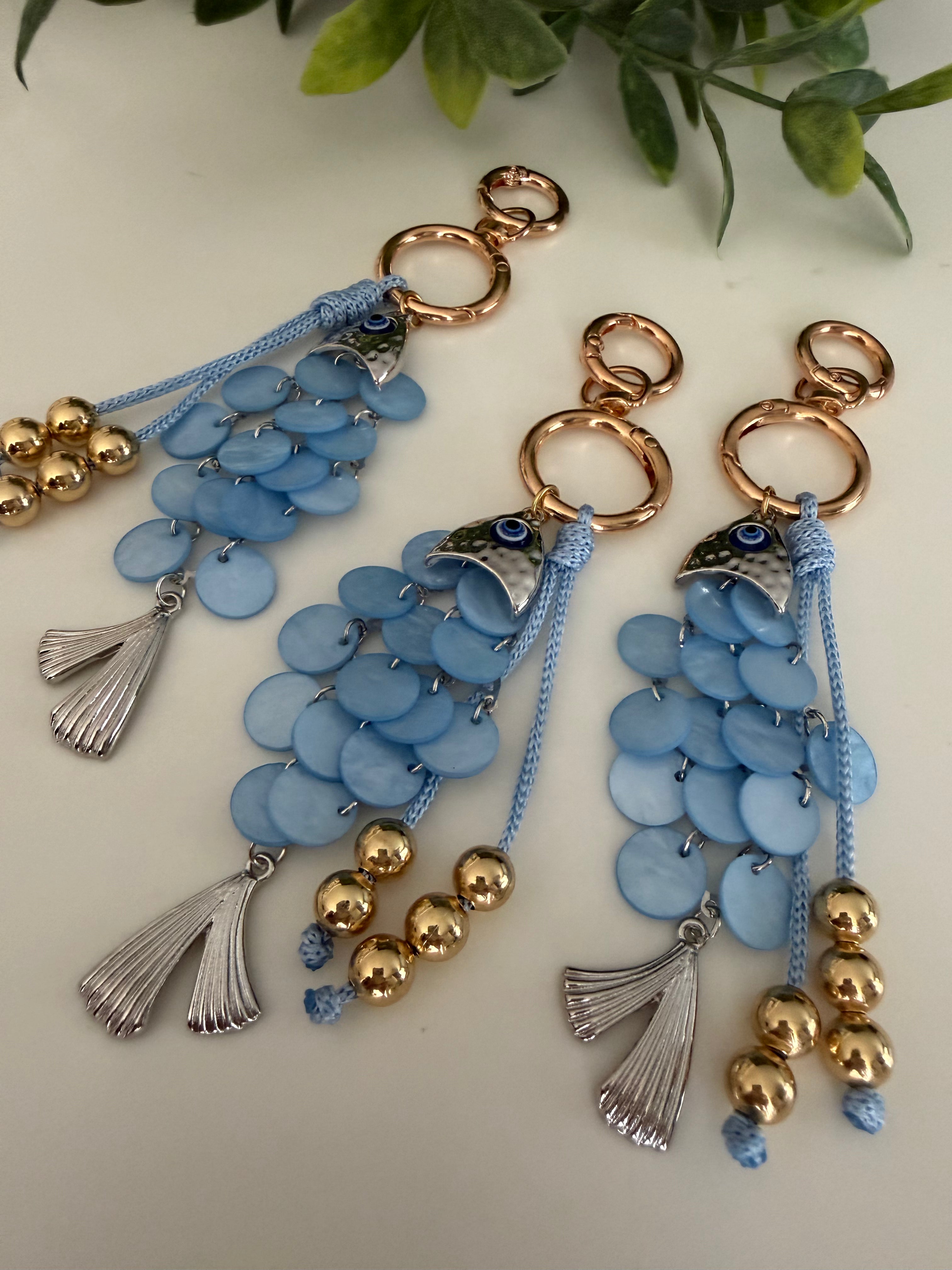 Shell Fish Keychain