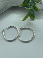 Load image into Gallery viewer, Silver Hoops Earrings
