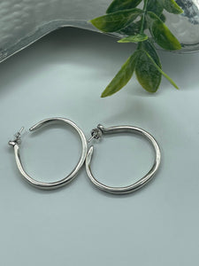 Silver Hoops Earrings